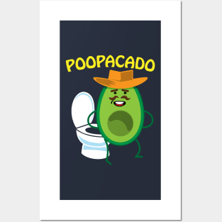 Poopacado Naughty Dad Avocado Posters and Art